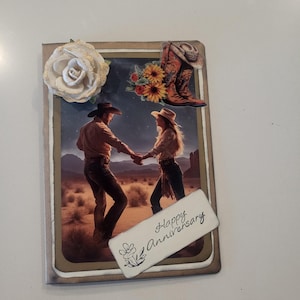 Cartão de feliz aniversário de cowboy