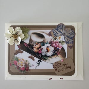Cowgirl Hat Birthday Card