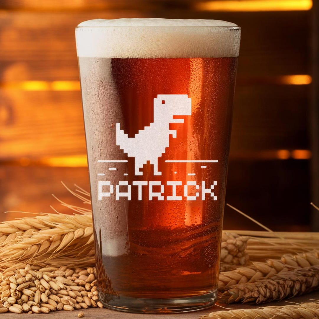 Personalized Dinosaur IT Whiskey Glass - Custom Engraved Gift for ...