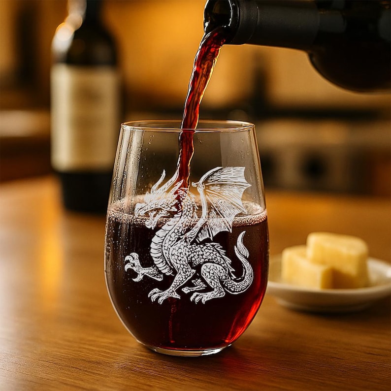 Dragon Glass | Personalized Etched Fantasy Whiskey, Wine & Beer ...