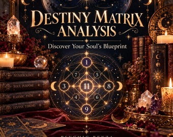 Destiny Matrix Analysis | Personalized Numerology Reading, Soul Purpose, Love, Career & Karmic Lessons