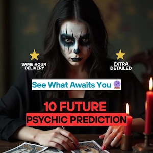 Lettura del futuro a 10 mesi, previsioni future dettagliate, lettura approfondita dell'amore futuro, lettura medianica alla stessa ora, lettura intuitiva dei tarocchi