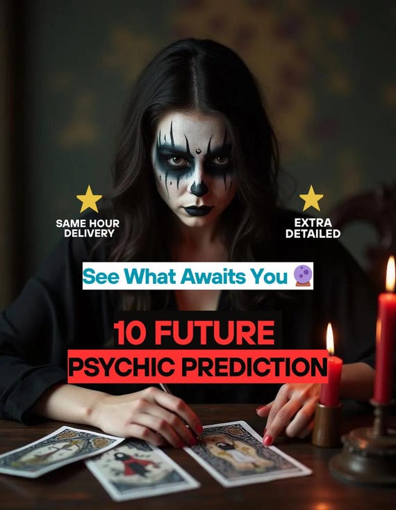 10 Month Future Reading, Detailed Future Predictions, In-Depth Future Love Reading, Same Hour Medium Reading, Intuitive Tarot Reading