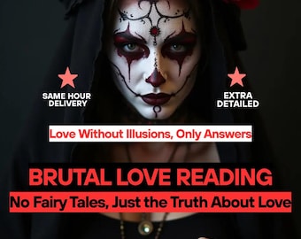 Brutal Love Tarot Reading, Same Hour Psychic Reading (PDF File)