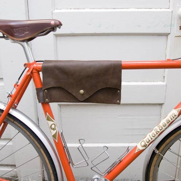 bike bag ... TopTube VeloPocket - brown leather