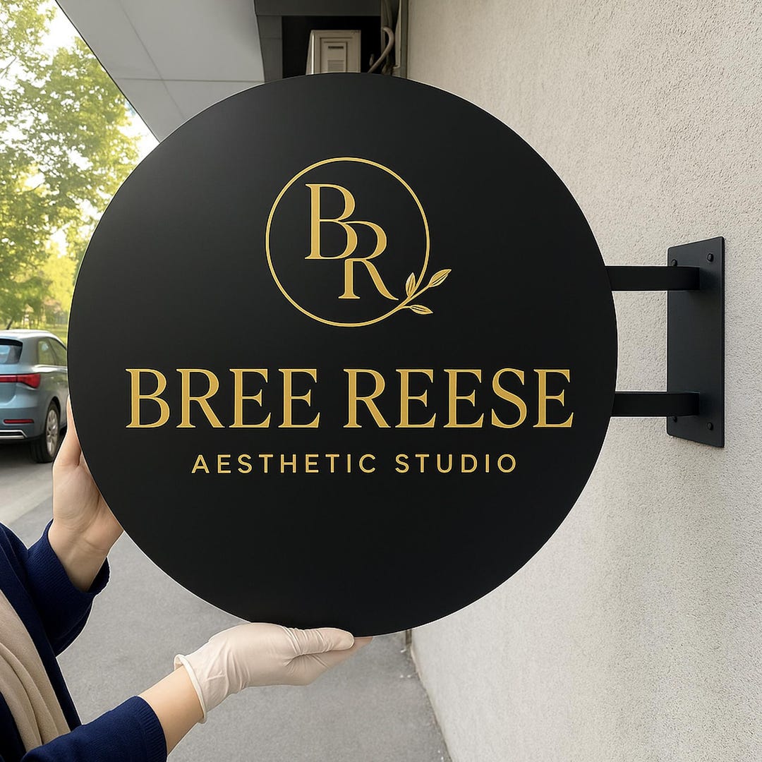 Custom Blade Sign Custom Blade Sign, Storefront Sign, Double Sided Sign, Personalized ...