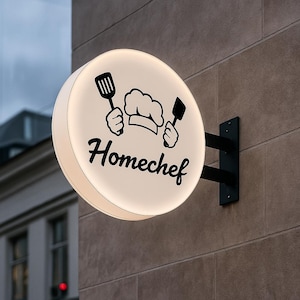 Round Light Box Store front Sign,Double Sided Light Box Signage, Led Blade Sign,Illuminated Blade Sign,LED Light Box Sign Board,Outdoor Sign