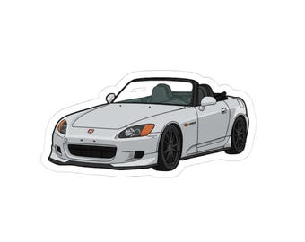 Car Enthusiast Sticker, Honda S2000 Decal, Vehicle Emblem, Japanese Sports Car Gift, Automotive Accessories