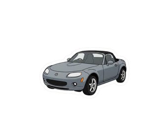 Miata Car Sticker - Glossy Vinyl Mazda Decal