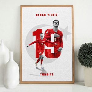 Kenan Yildiz Art Print | Unique Turkish Wall Decor | Türkiye Gift for Sports Fans & Collectibles