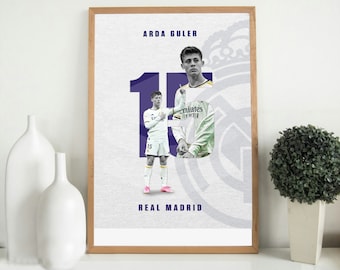 Arda Guler Real Madrid Art Print: Football Fan Gift (Digital Download)