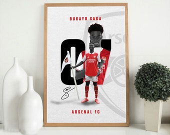 Icons Wall Art Foto stampata con autografo di Jude Bellingham, formato A4, regalo per i fan del Real Madrid, riproduzione digitale, senza cornice