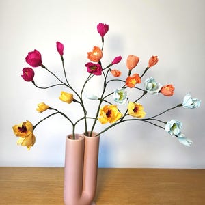 Piccole rose, fiore di carta crespa, fiore, carta crespa