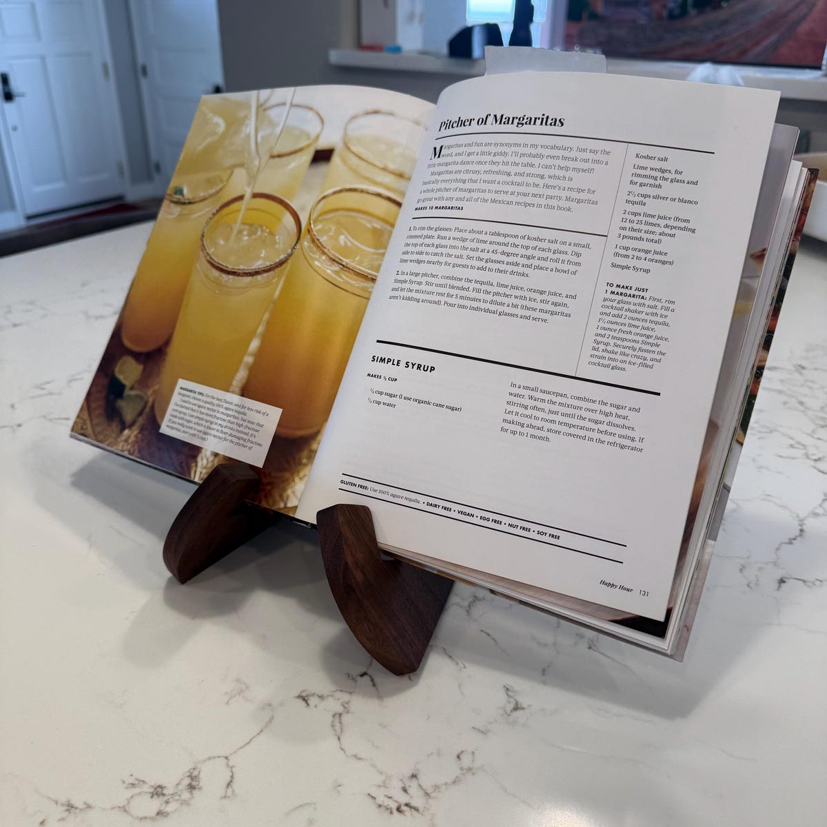 Collapsable Cookbook Stand