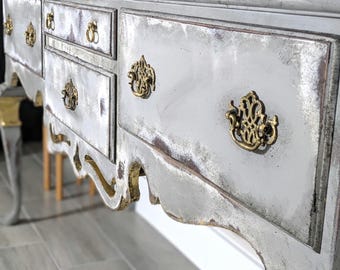 Vintage, distressed look, aged, buffet