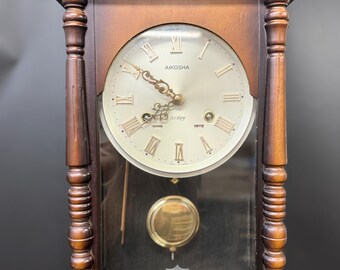 Vintage AIKOSHA 31 Day Wall Clock Chime - Etsy