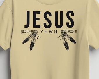 Jesus YHWH w/ feathers