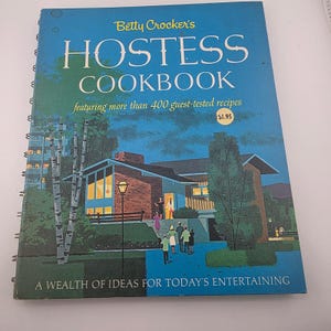 Betty Crocker&#39;s Hostess Cookbook 1965 Vintage Recipes Entertaining