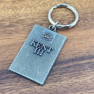 Vintage Advertising KENT Cigarette Logo Key Chain Retro Swag