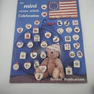 VTG Mini Cross Stitch Celebration Dale Burdett Craft Book Ornaments Patterns