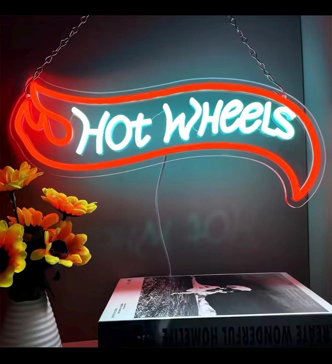 Hot Rails Sign Neon Hotwheels Sign - Etsy