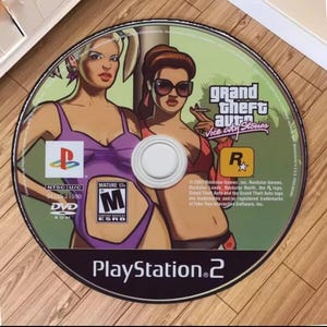 GTA PS2 game disc none slip circular rug