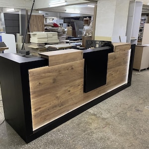 Custom Modern Reception Desk, Modern Furniture, Office Desk, Custom Podium, Counter Desk