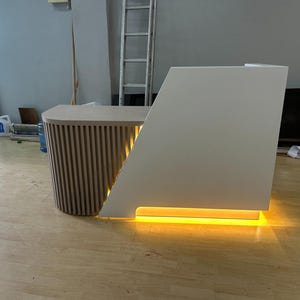 Custom Modern Reception Desk, Modern Furniture, Office Desk, Custom Podium, Counter Desk