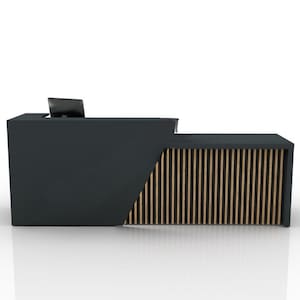 Custom Modern Reception Desk, Modern Furniture, Office Desk, Custom Podium, Counter Desk, Elegant Custom Reception Counter  - Unique Designs
