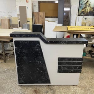 Reception Desk, Modern Furniture, Custom Reception, Custom Podium,  Handcrafted Wooden Reception Desk - Fully Customizable Options