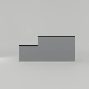 Mostrador de recepción moderno personalizado, muebles modernos, mostrador de recepción personalizado, podio personalizado