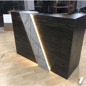 Custom Modern Reception Desk,   Luxury Reception Desk for Hotels - Custom Color Options Available