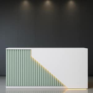 Minimalist Reception Desk: Custom Color Options, Modern Furniture