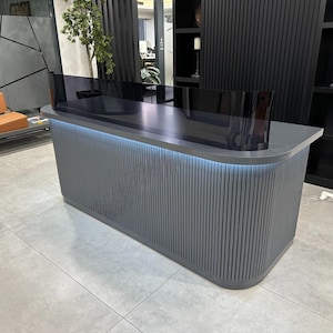 Custom Modern Reception Desk, Modern Furniture, Office Desk, Custom Podium, Counter Desk