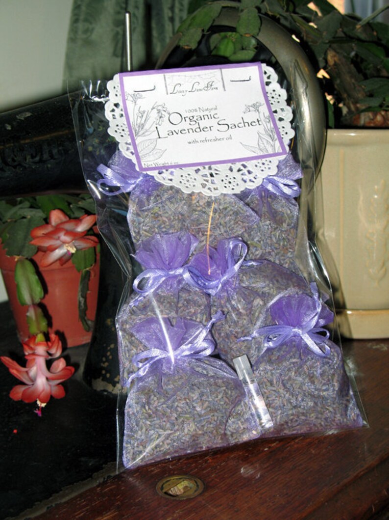 Lavender Sachets Set of 25 Natural Sachets Herbal Lavender Etsy