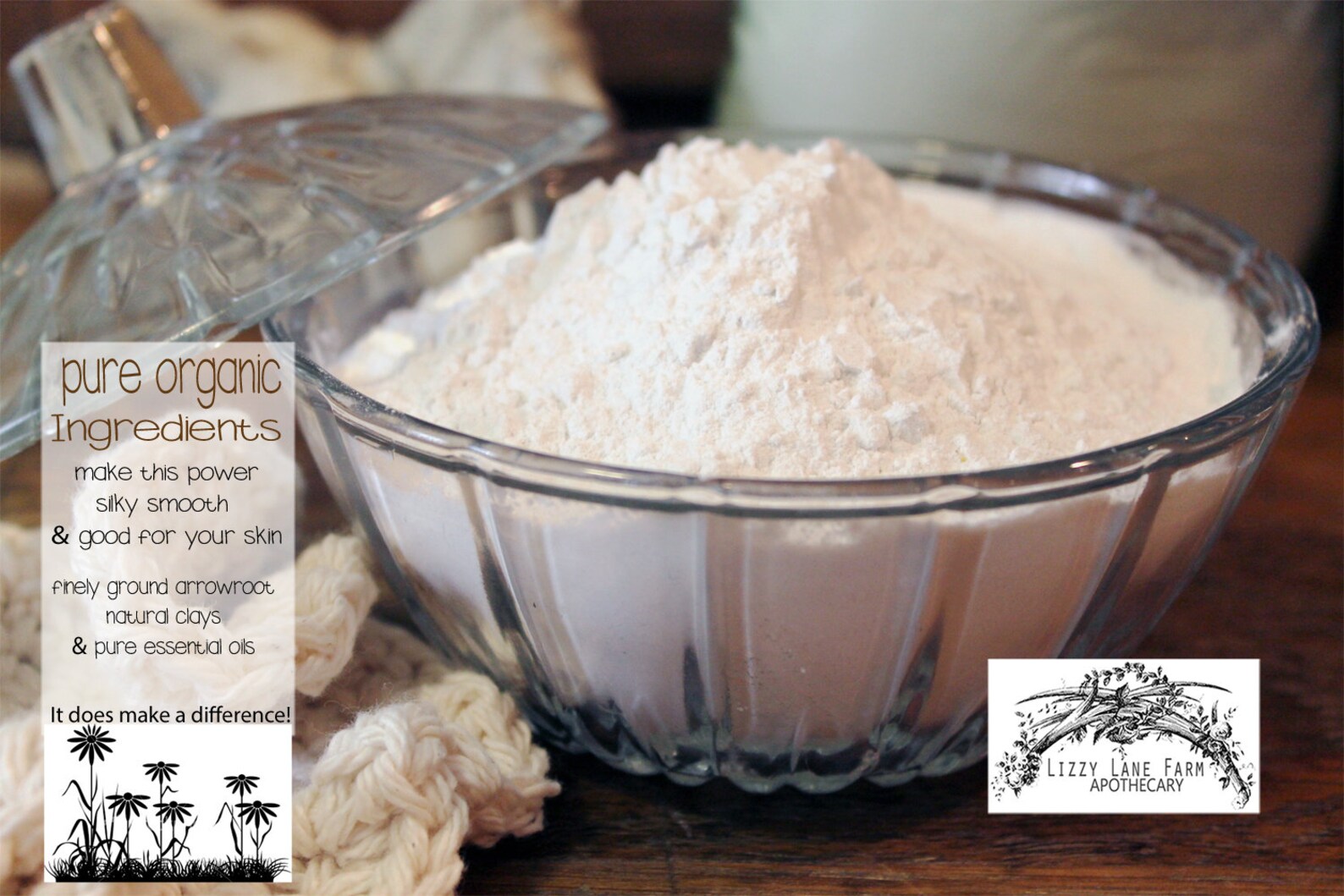 Natural Body Powder Gardenia Body Bath Dusting Powder. Vegan. Etsy