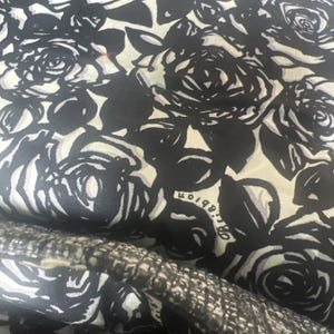 BRIGHTON Julliete Tweed Black Patent Leather Floral Bow Chain Purse E794062 image 10