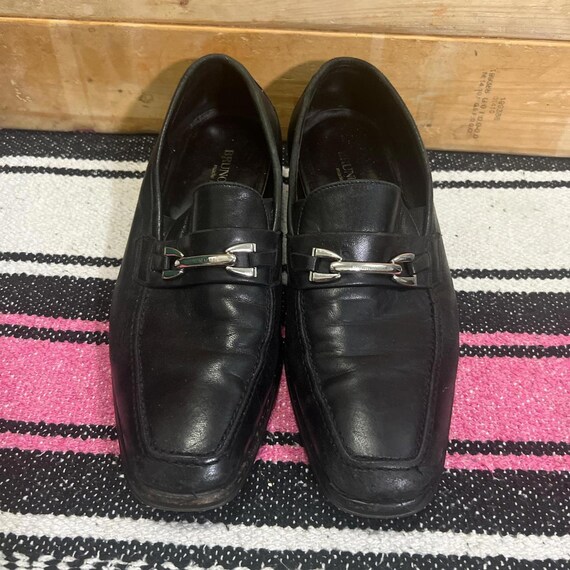 Bruno Magli Renegade Black Leather Loafers Mens Made in  display picture 1