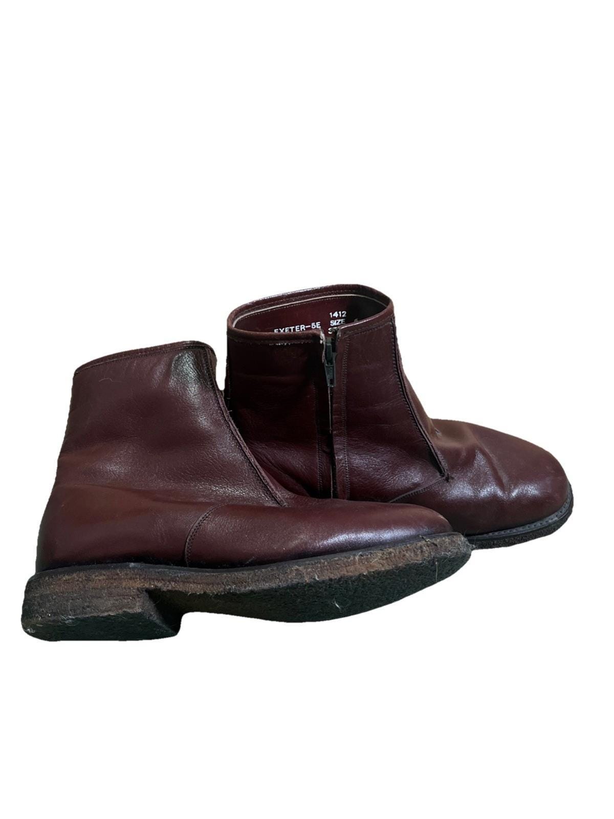 Vintage Dunham Exeter Sz 6 Side Zip Boots Brown Leather Fur Lined Italy Beatle Dunham Boots - Etsy main image 3