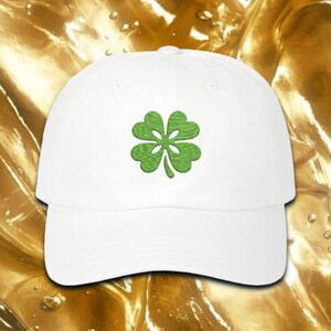 St. Patrick&#39;s Day-hoed, klaverhonkbalpet, Ierse hoed, St. Patrick&#39;s Day geborduurde hoed, cadeau voor hem, groene klaverhoed, cadeau voor haar