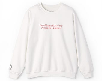 Motivierendes Sweatshirt: Success Blooms, Frauen Positiv Rundhalsausschnitt