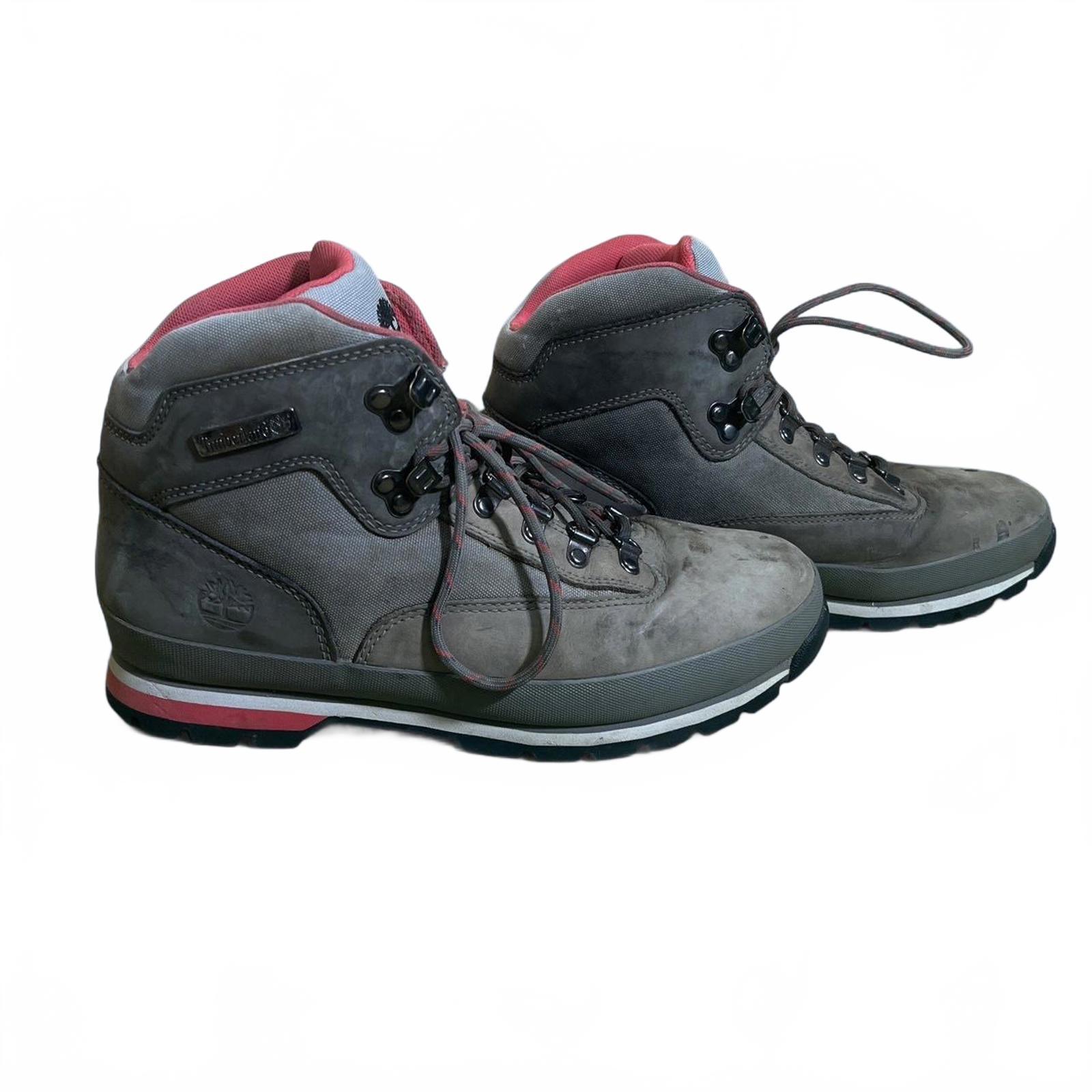 Timberland Gray and Red Men\'s Hiking Boots Amazon.com: Timberland Junior Field Boot, Brown, 4.5 Medium  main image 3