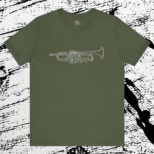 Trumpet TShirt, Musician Tee, Music Lover Gift, Musical Instrument Shirt, Jazz Band Tee, Trumpet Player Shirt