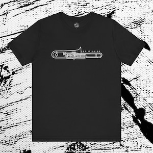 Camiseta de trombón, camiseta de músico, instrumento de viento, camiseta de instrumento musical, regalo de trombonista, regalo para amantes del trombón, ropa de trombón