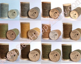 Moire Thread 100% Wool Rustic Thread Embroidery Wool Applique Needle Punch