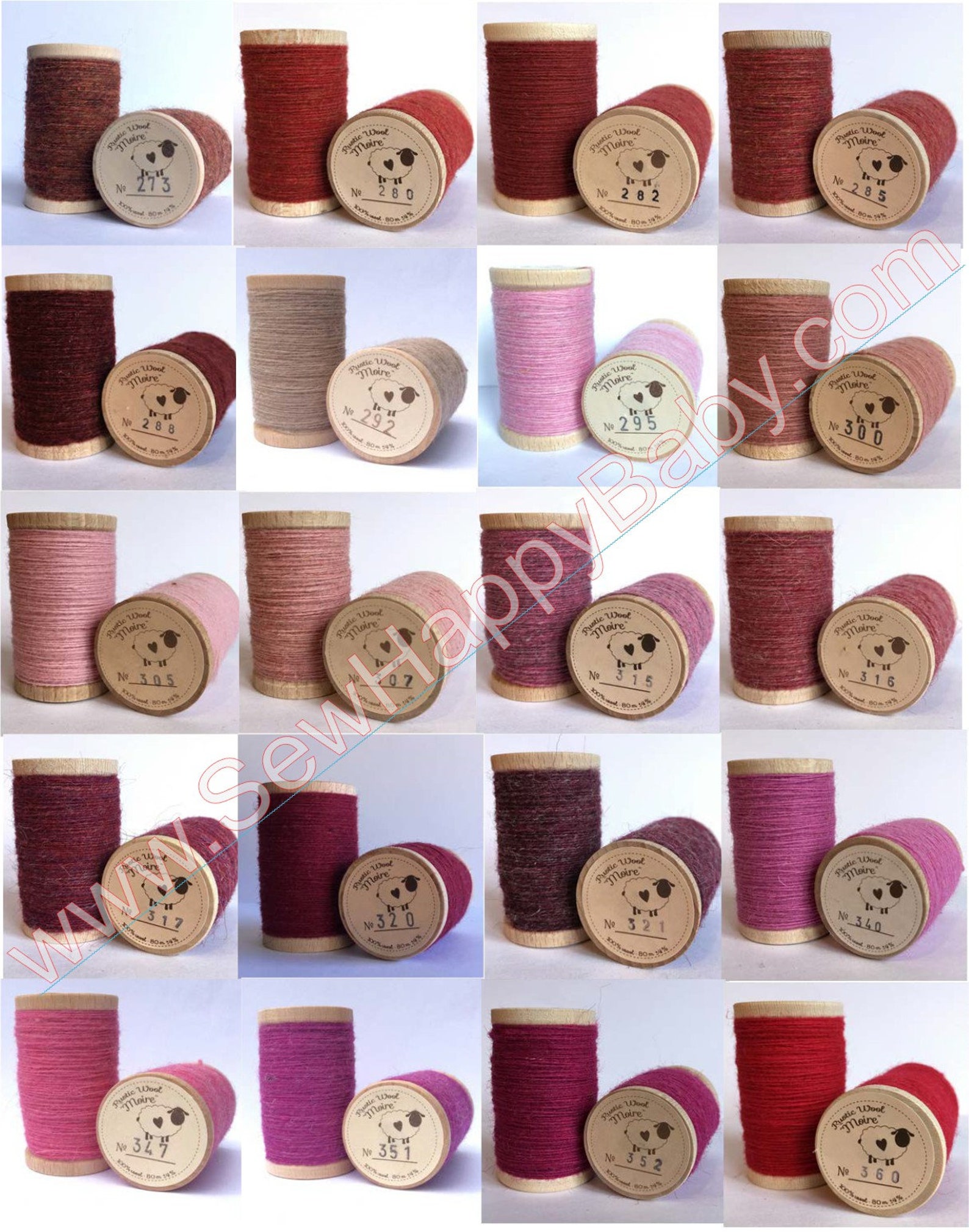 Moire Thread 100% Wool Rustic Thread Embroidery Wool Applique - Etsy