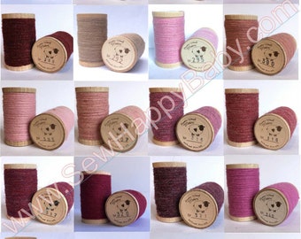 Moire Thread 100% Wool Rustic Thread Embroidery Wool Applique Needle Punch Crewel