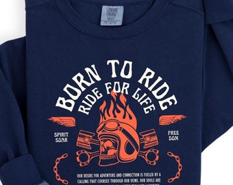 Born To Ride Ride for Life Shirt, Motorcycle shirt, Motorcycle Lover Shirt , Motorcycle Gift, Motorcycle Biker Gift
