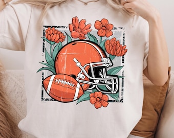 Comfort Colors® Retro Fall Football Shirt, Game Day Shirt, Football Mom Gift, Fall Shirt, Football Gift, Gift For Her, Comfort Colors