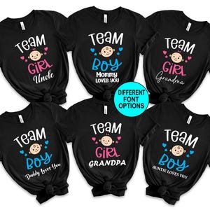 Team Boy, Team GirlGender Reveal Shirt, Boy or Girl Shirt, Gender Reveal Party Shirt, Boy Or Girl Tshirt, Baby Announcement